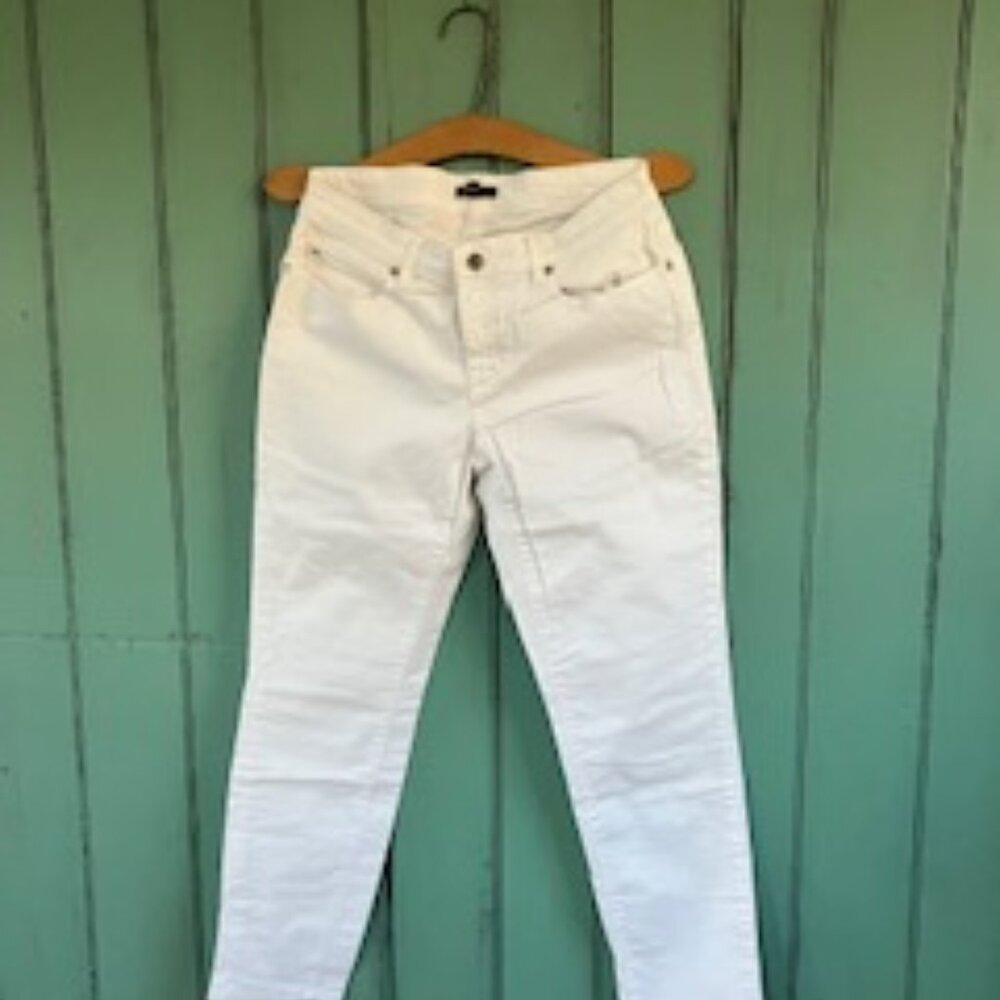 Eileen Fisher White Cotton Jeans